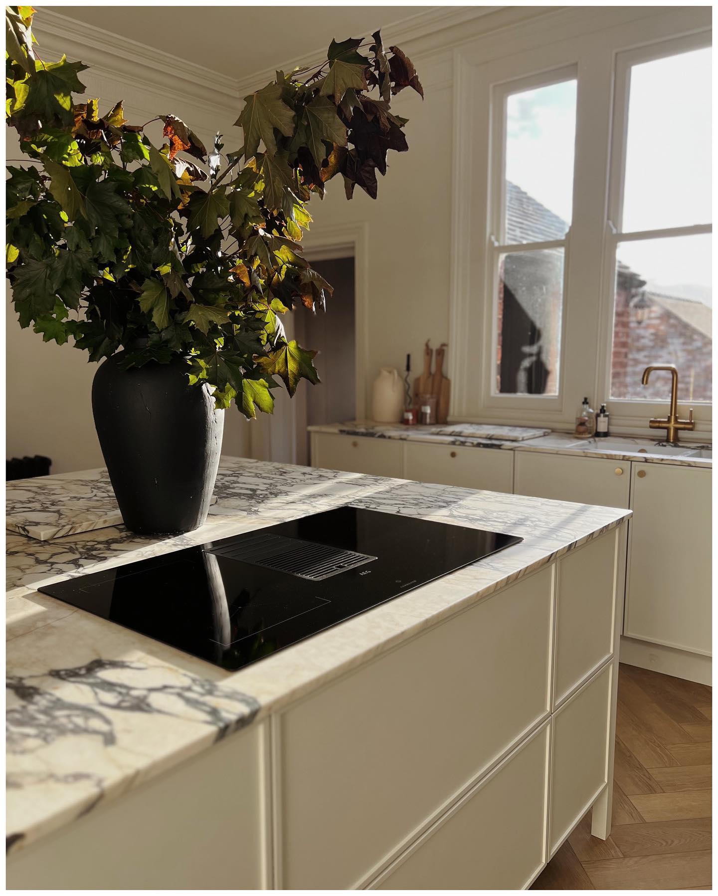Calacatta Monet marble kitchen worktops