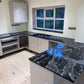 Silver waves black and white granite kitchen worktops