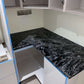 Silver waves black and white granite kitchen worktops