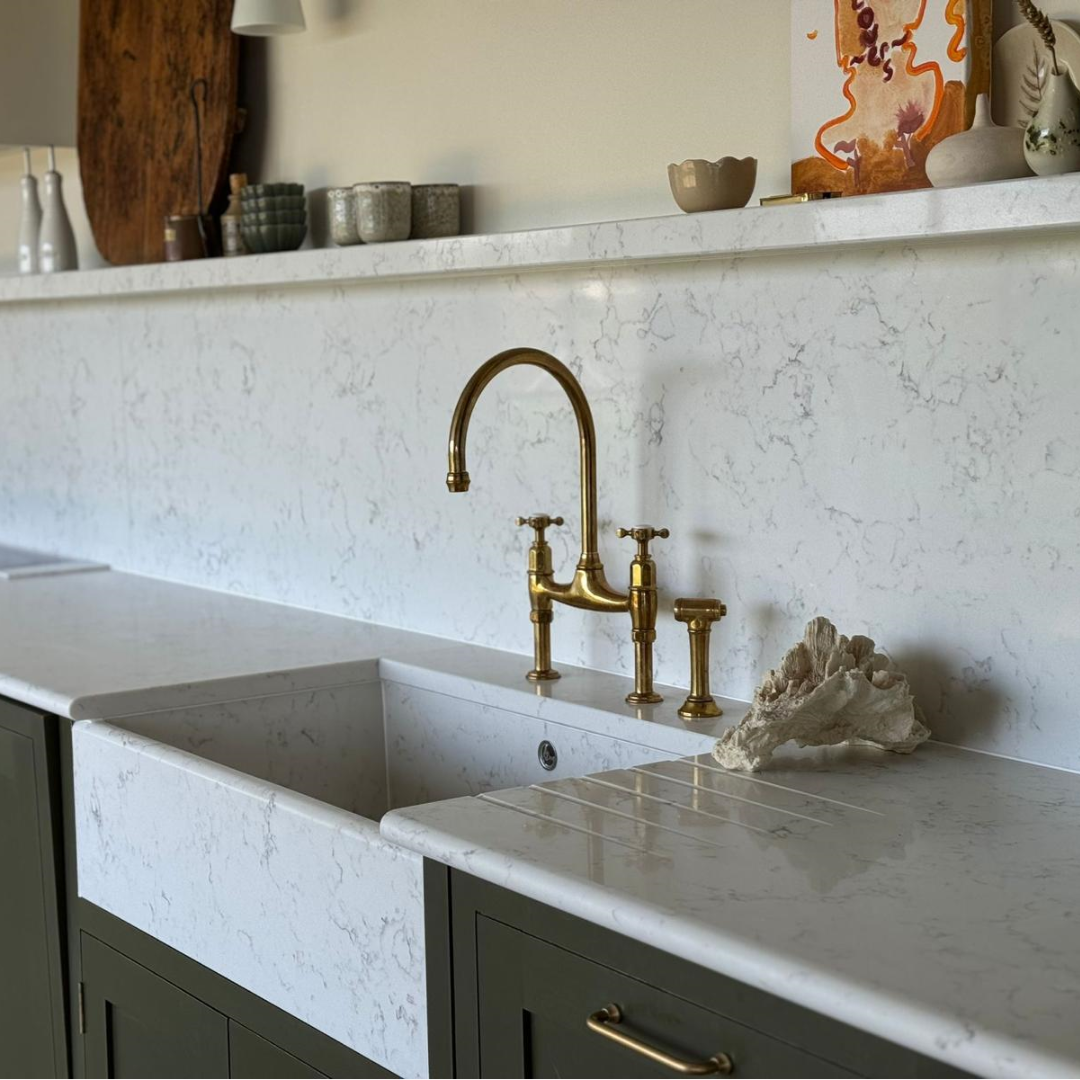 PQS Carrara White Quartz with Smoky Grey Veins | Purple – purplegranite