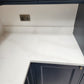 Calacatta gold quartz kitchen worktops with grey veins married with delicate gold veins throughout the slab on a white background.