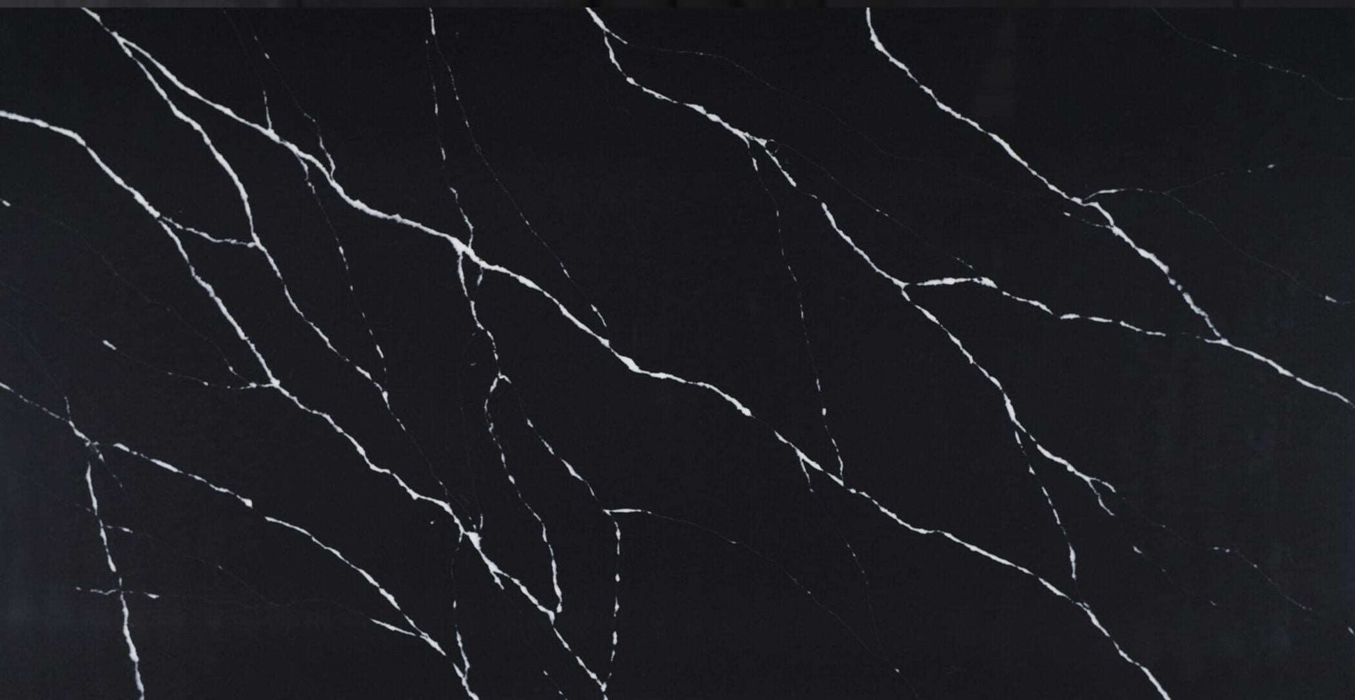 Fugen Eternal is a dramatic black quartz with stark white veins.