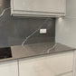 Unistone Pietra Grey Quartz kitchen worktops with white veins through it