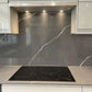 Unistone Pietra Grey Quartz kitchen worktops with white veins through it