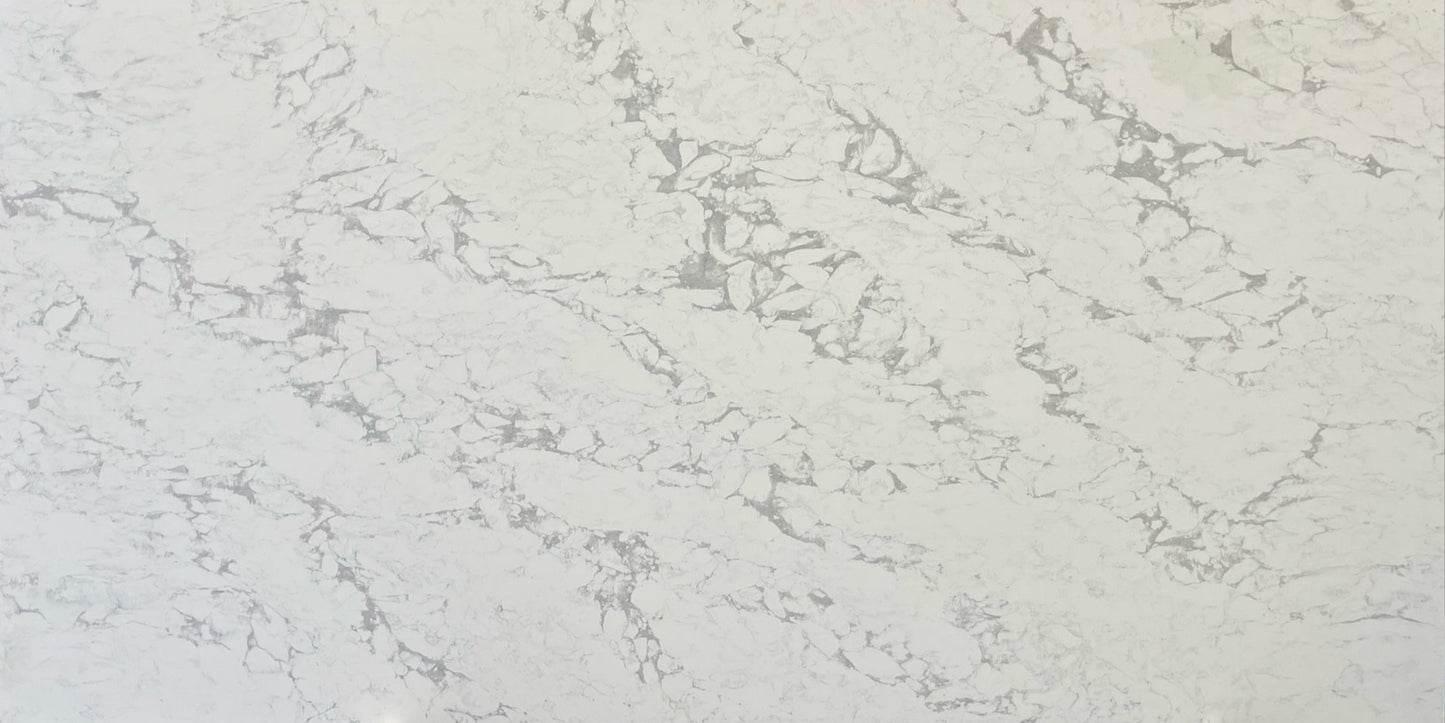 Marble-like surface with gray and white patterns