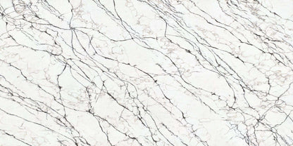 Belgravia Quartz slab, heavily veined quartz on a light background.