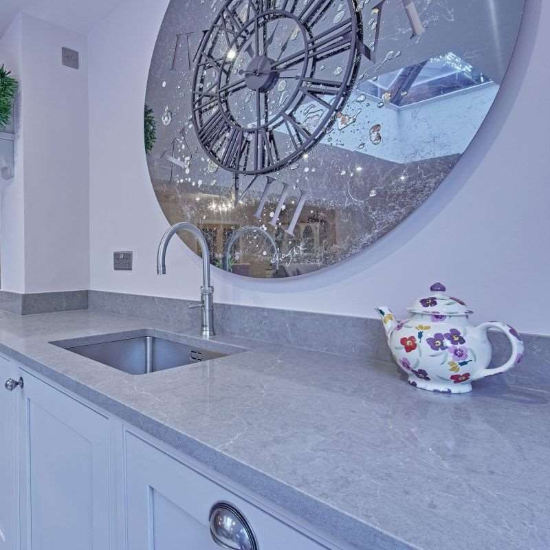 CRL Quartz Urban Grey Kitchen Worktop for Sale UK- The Marble Store
