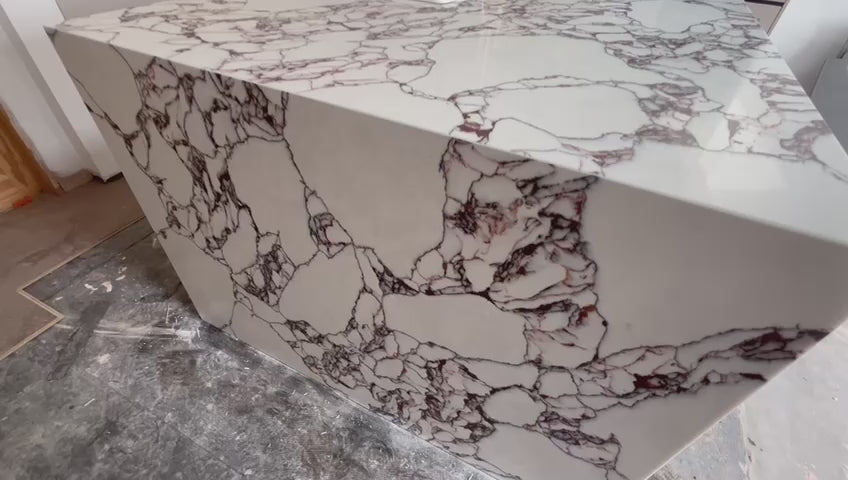 Worldwide Stones Rosa Bulgari Marble Effect Quartz | Purple