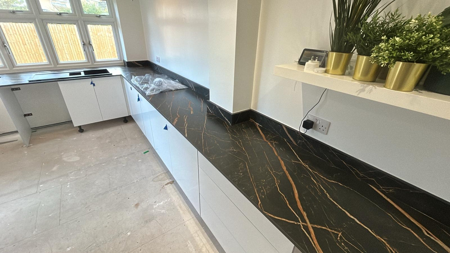 Purple Porcelain Surfaces Tiger Noir