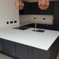 BQS Super White Quartz kitchen worktops
