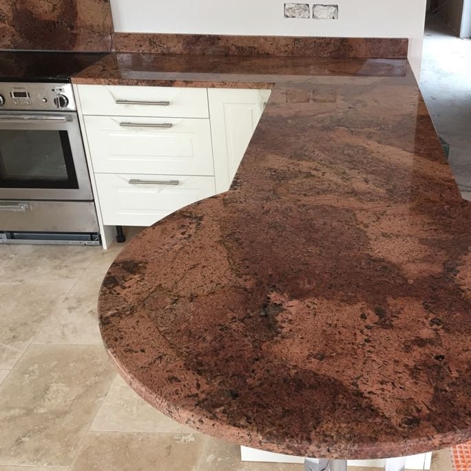 Bordeaux Granite Kitchen Worktops